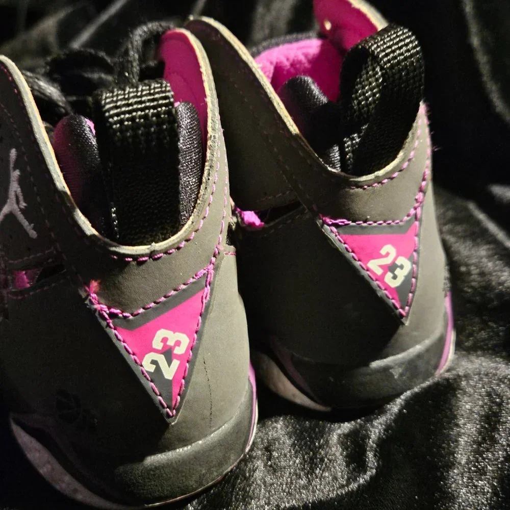 Baby Air Jordan 7 Retro Grey/Purple Size 7C